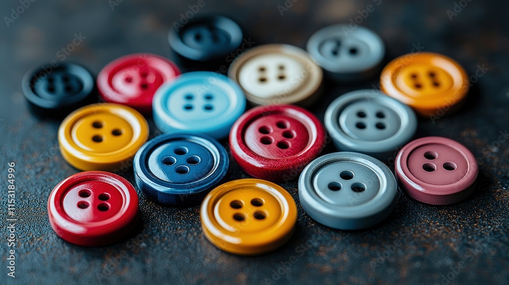 A vibrant collection of colorful buttons in various sizes and hues. Ideal for sewing crafts, scrapbooking, or DIY projects that need a touch of whimsical color. A vibrant collection of colorful buttons in various sizes and hues. Ideal for sewing crafts, scrapbooking, or DIY projects that need a touch of whimsical color.