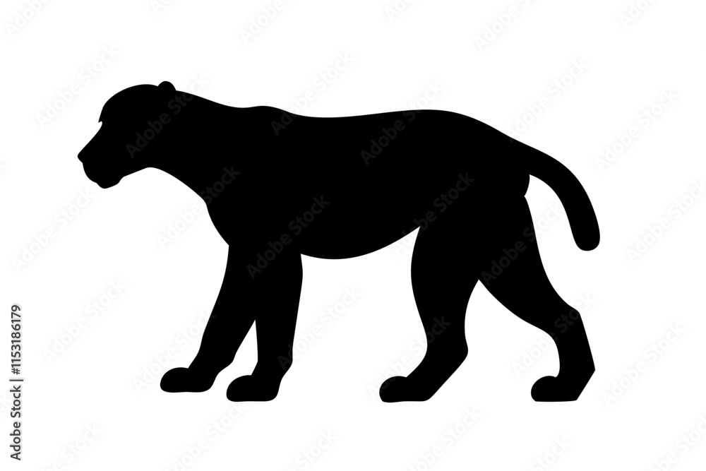 Obraz premium Chimpanzee silhouette