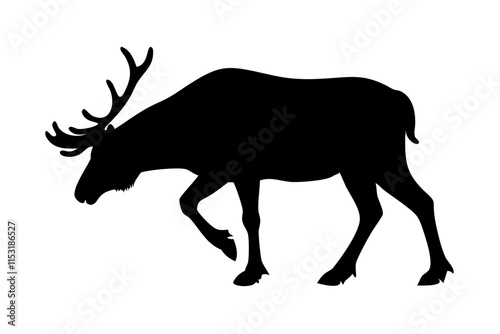 Caribou silhouette