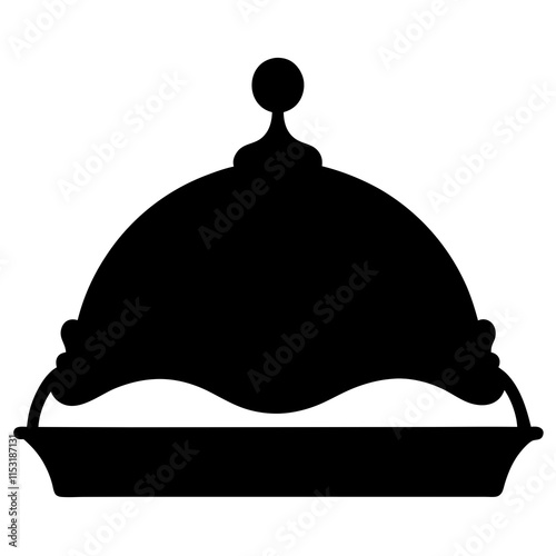 Decorative tray silhouette