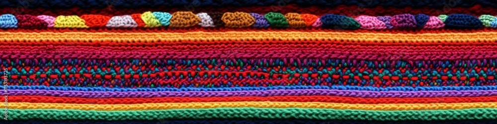 Seamless Linen Knit Textile Background with Colorful Geometric Patterns And Shapes Seamless Linen Knit Textile Background with Colorful Geometric Patterns And Shapes