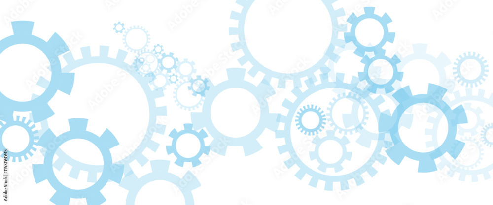 Vector white gear wheel with electronic circuit board for mechanical engineering with dots and lines connection. Abstract technical background design. Vector white gear wheel with electronic circuit board for mechanical engineering with dots and lines connection. Abstract technical background design.