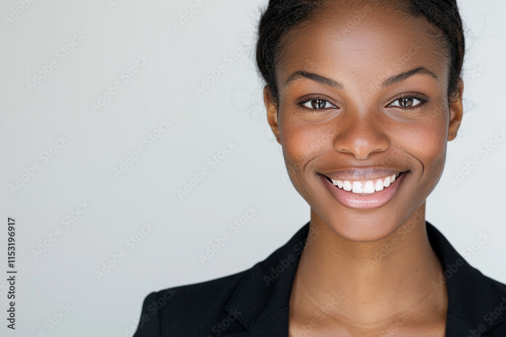 Headshot for a Business Portrait: Subject Smiling with Confidence Headshot for a Business Portrait: Subject Smiling with Confidence