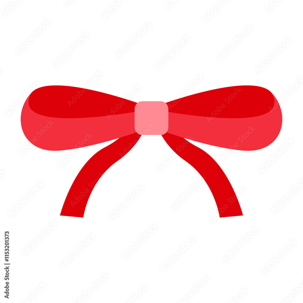 Illustration of an Coquette Ribbon Bow Illustration of an Coquette Ribbon Bow