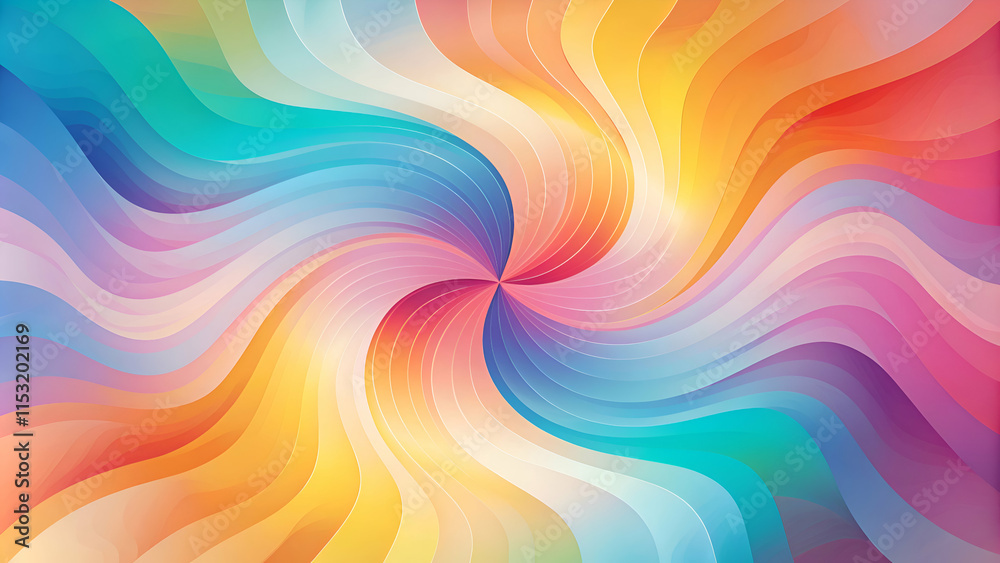 Abstract Colorful Swirling Wave Pattern Design Abstract Colorful Swirling Wave Pattern Design