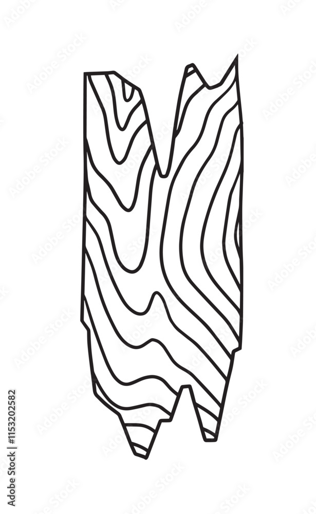 Abstract wood grain doodle Abstract wood grain doodle