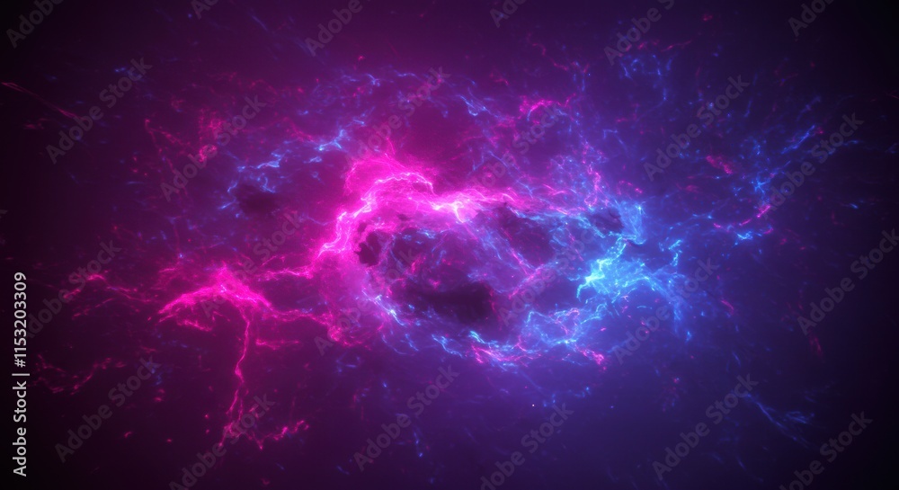 Abstract Pink and Blue Energy Burst Abstract Pink and Blue Energy Burst