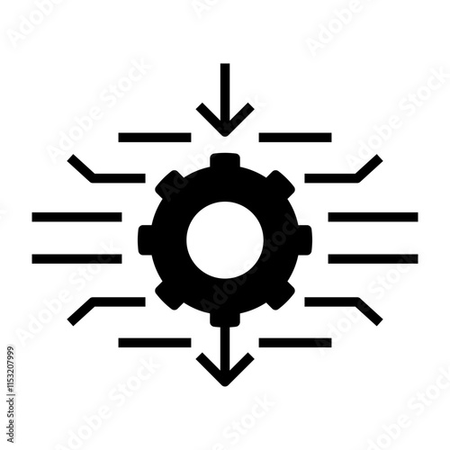 inference black icon