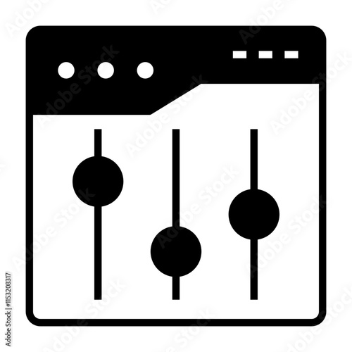 tuning black icon