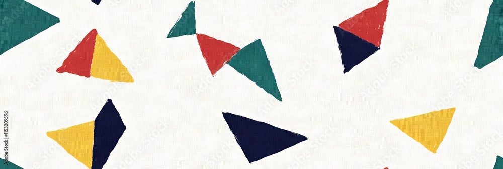 Seamless Linen Knit Textile Background with Colorful Geometric Patterns And Shapes Seamless Linen Knit Textile Background with Colorful Geometric Patterns And Shapes