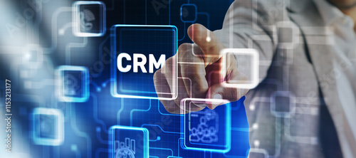 CRM Customer Relationship Management Business Concept. Customer focus