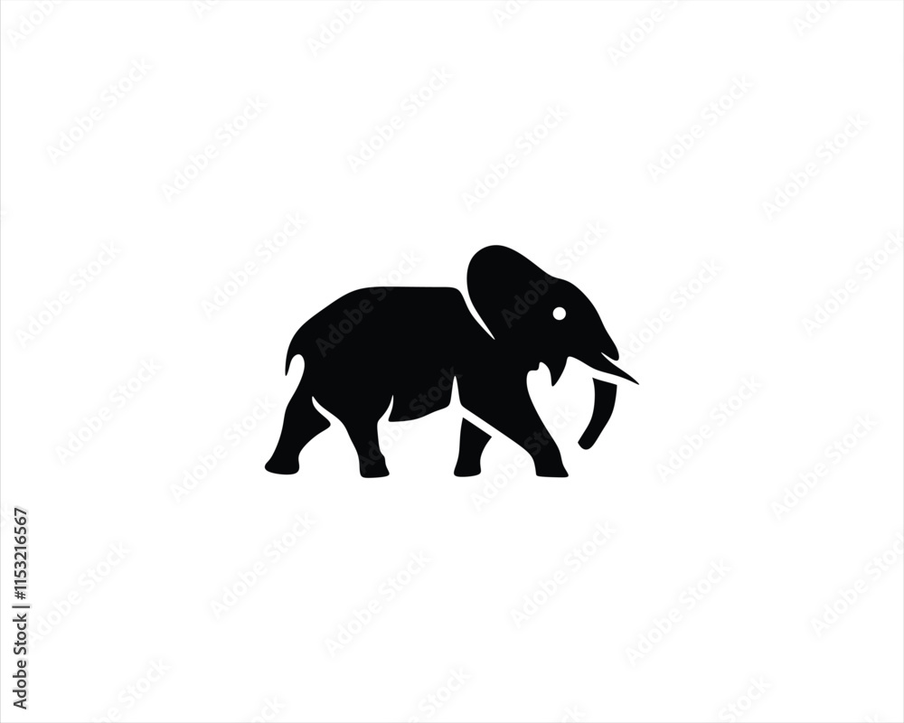 Obraz premium silhouette of an elephant