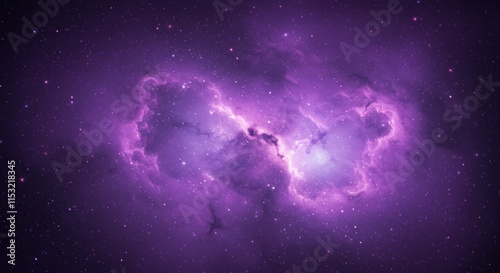 Purple Cosmic Nebula – Double