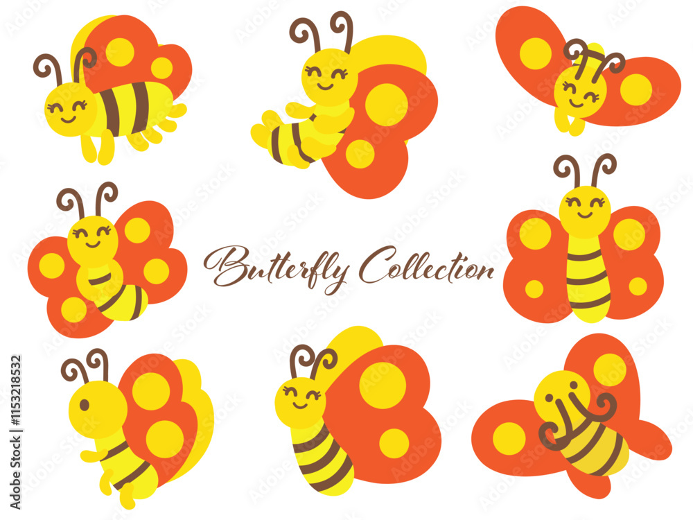 Colorful Butterfly Illustration Collection Colorful Butterfly Illustration Collection
