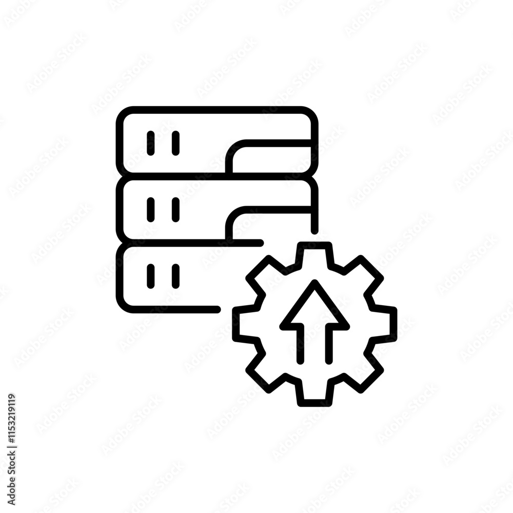 Software update outline icons, minimalist vector illustration ,simple transparent graphic element .Isolated on white background Software update outline icons, minimalist vector illustration ,simple transparent graphic element .Isolated on white background