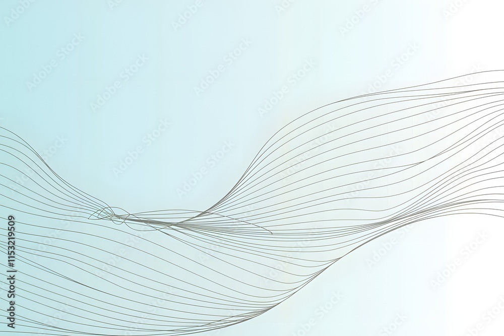 Light Blue and White Gradient with Thin Wavy Lines, Creating a Sense of Fluidity and Motion. Light Blue and White Gradient with Thin Wavy Lines, Creating a Sense of Fluidity and Motion.