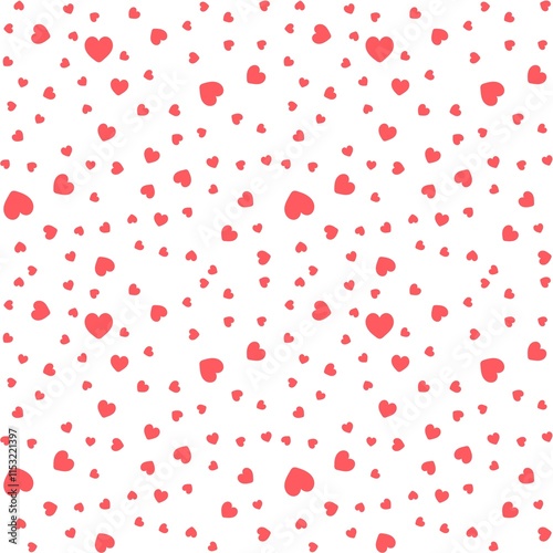 Seamless pattern with hearts. Vector repeating texture. Geometric polka dot. Seamless geometric pattern with hearts. Vector repeating texture. Hearts seamless pattern, vector illustration, Valentine.