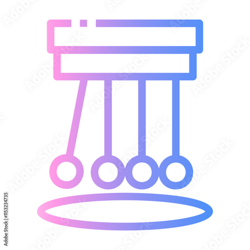 pendulum swing Line Gradient Icon