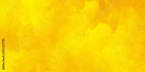 Yellow watercolor painted texture background,Yellow cement or concrete wall texture and background,Brown yellow paper grunge background.yellow grunge texture background for wallpaper, invitation, cove