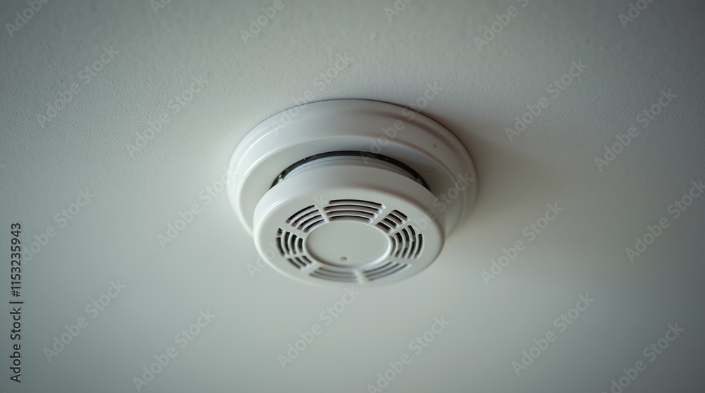 Fire Alarm Smoke Detector on Ceiling Fire Alarm Smoke Detector on Ceiling