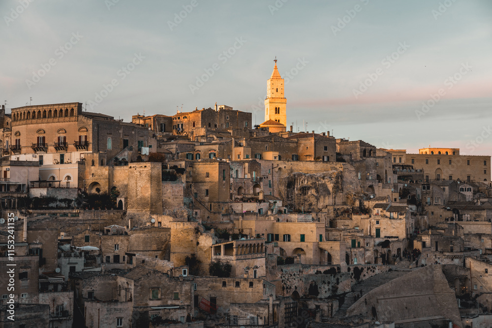Ancient City of Matera in Basilikata, Southern Italy. Matera is considered one of the oldest cities in the world. Ancient City of Matera in Basilikata, Southern Italy. Matera is considered one of the oldest cities in the world.