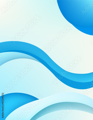 Abstract blue color wave background. Wallpaper design