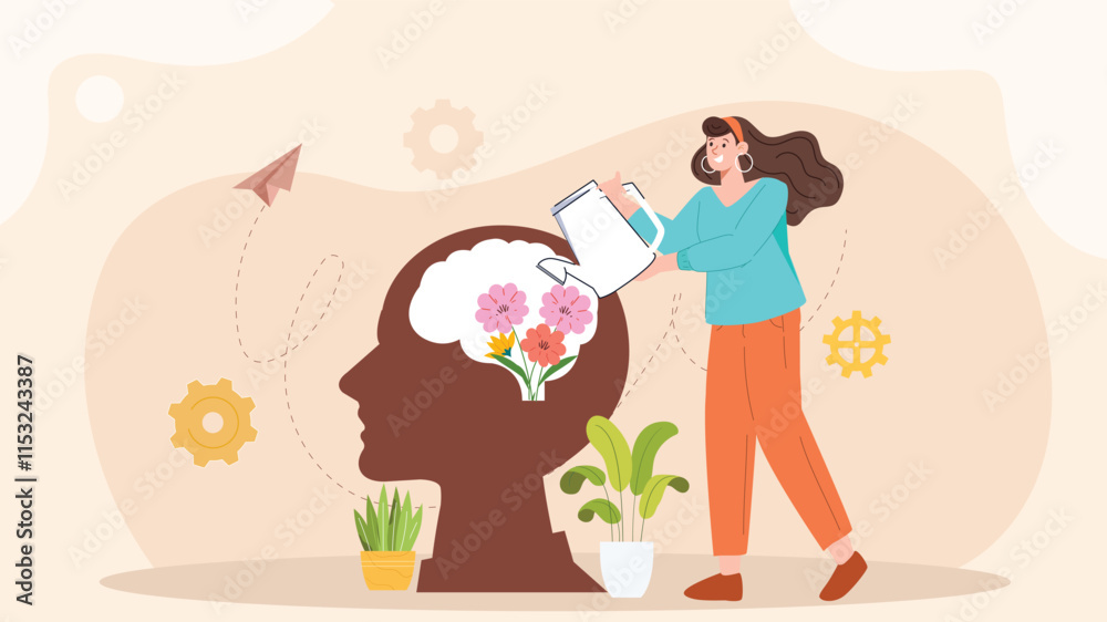 An illustration of innovative cognitive development, featuring a human brain with glowing neural connections and abstract geometric shapes emanating from it. An illustration of innovative cognitive development, featuring a human brain with glowing neural connections and abstract geometric shapes emanating from it.