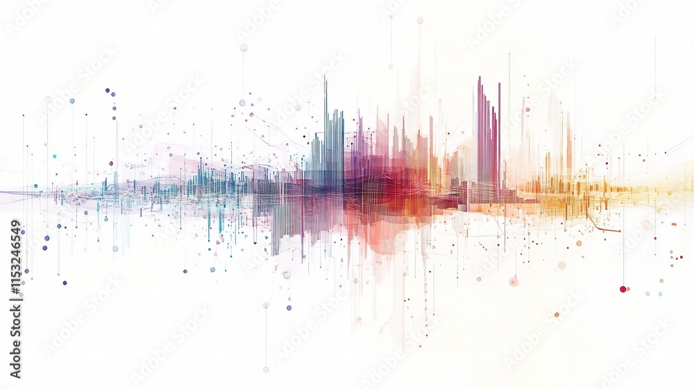 Fototapeta premium Economic Growth Graph Visualization in Forex Market Data Trends