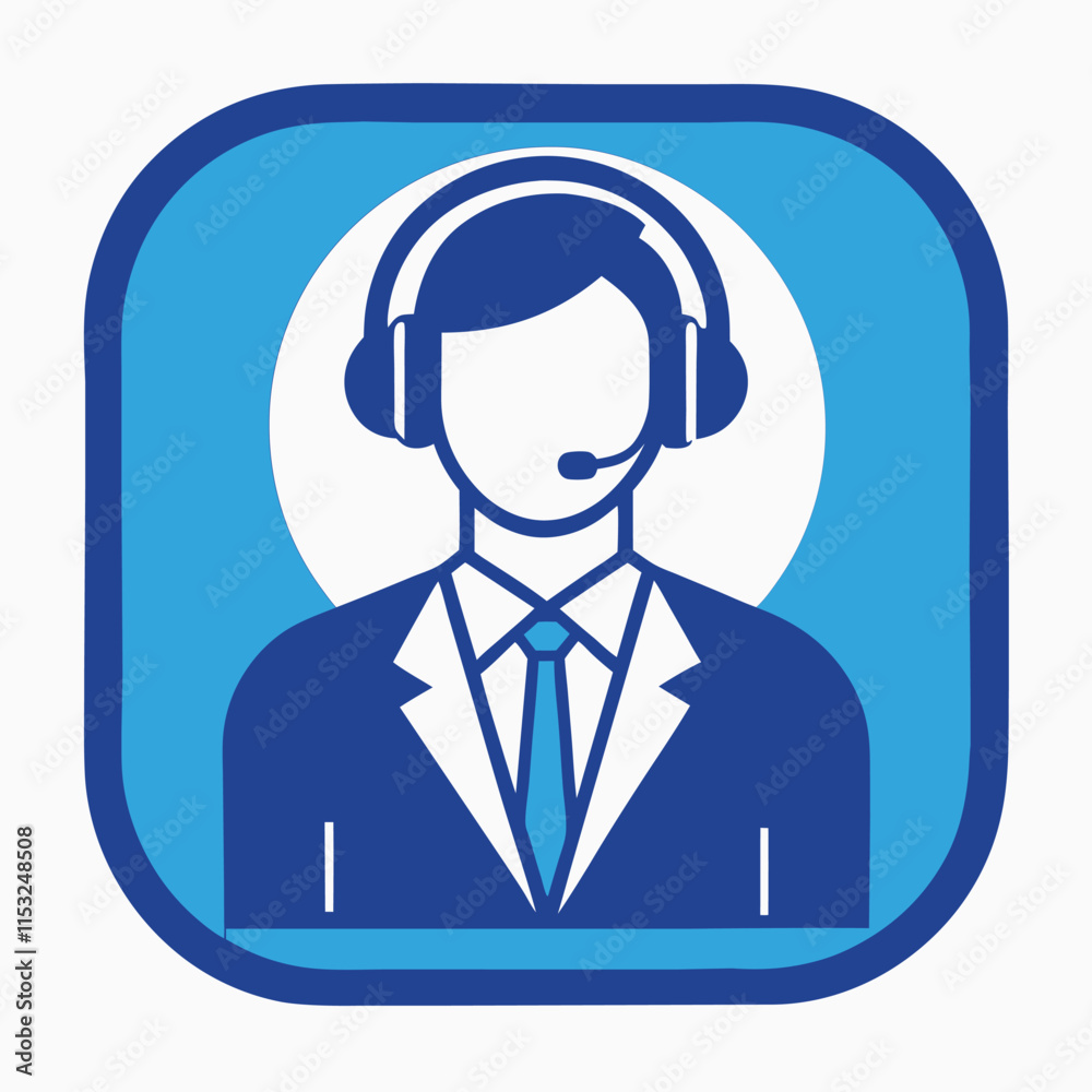 call center operator icon call center operator icon