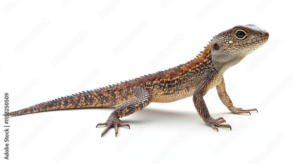 A vibrant Spiny Tailed Iguana lizard displays its colorful scales A vibrant Spiny Tailed Iguana lizard displays its colorful scales
