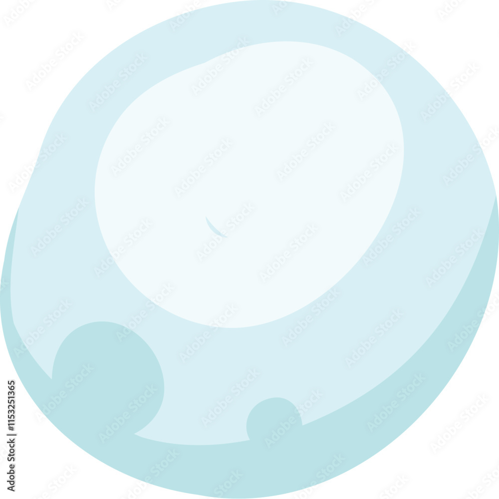 Snow cap. Snowballs and snow drifts winter decoration snowy elements. Christmas cartoon vector isolated icon Snow cap. Snowballs and snow drifts winter decoration snowy elements. Christmas cartoon vector isolated icon