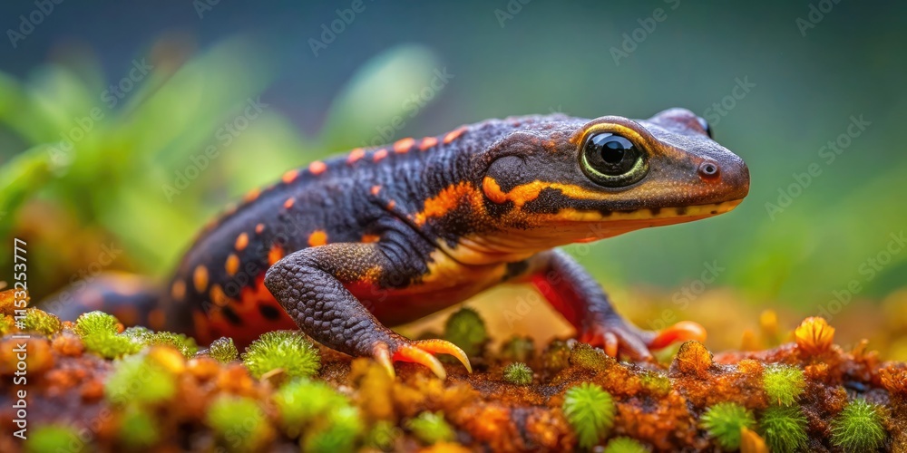 The rare and endangered Tylototriton verrucosus, a unique aquatic newt from Southeast Asia, is also known as the Baby Himalayan or Crocodile Newt. The rare and endangered Tylototriton verrucosus, a unique aquatic newt from Southeast Asia, is also known as the Baby Himalayan or Crocodile Newt.