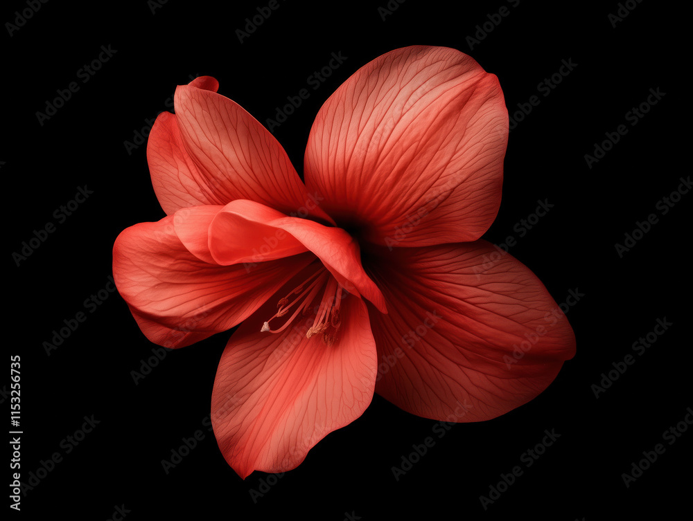 An Up-Close Look at a Vibrant Red Blossom: Illuminated Petals Showcase the Intricate Beauty of Nature's Artistry An Up-Close Look at a Vibrant Red Blossom: Illuminated Petals Showcase the Intricate Beauty of Nature's Artistry