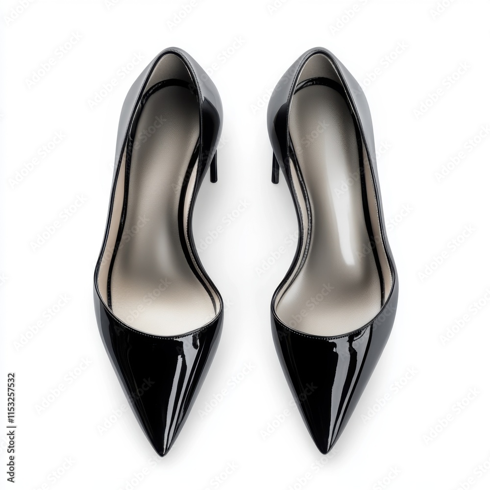 Elegant black high heels perfect for formal occasions and special events Elegant black high heels perfect for formal occasions and special events