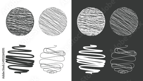 Wallpaper Mural Swirl and line abstract textured circle designs Torontodigital.ca