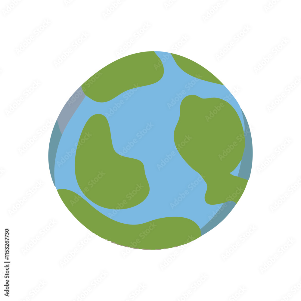 earth vector illustration space theme