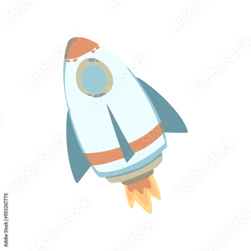 rocket vector illustration space theme