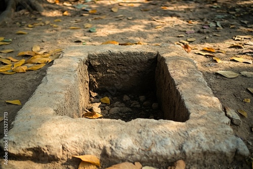 Ancient Stone Structure in Autumnal Setting photo