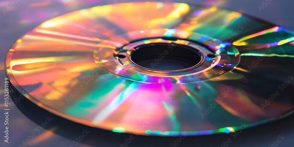 A compact disc subjected to microwave waves showcases unique alterations in its surface, highlighting the intriguing effects of microwave waves on optical media. A compact disc subjected to microwave waves showcases unique alterations in its surface, highlighting the intriguing effects of microwave waves on optical media.