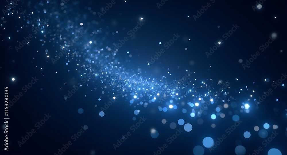 Celestial Blue Dust: A Symphony of Light and Dark Celestial Blue Dust: A Symphony of Light and Dark