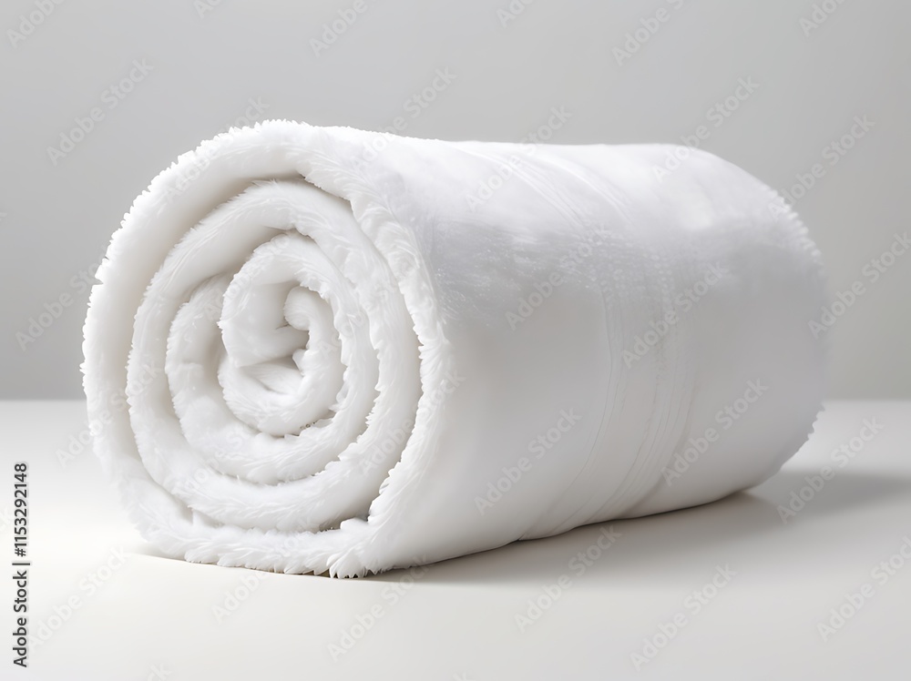 white towel on white background white towel on white background