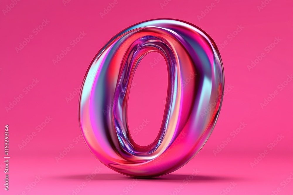 A colorful twisted and knotted string is used to create the letter O