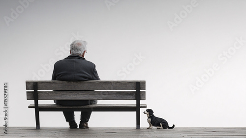 An old man and his forever loyal friend.