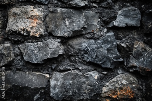 Black wall texture dark rough background