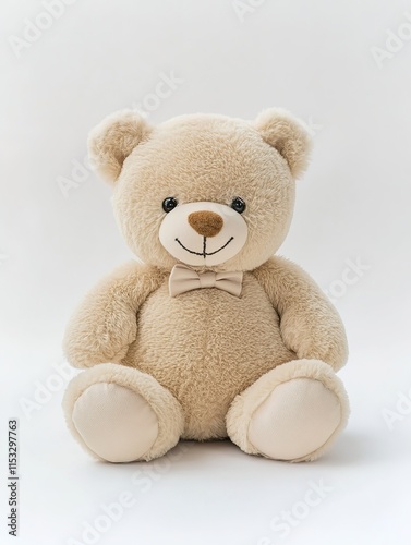 cute teddy bear on a white isolated background