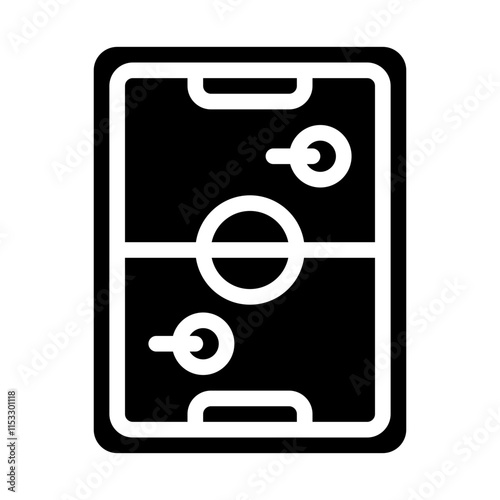 Air Hockey Solid Icon