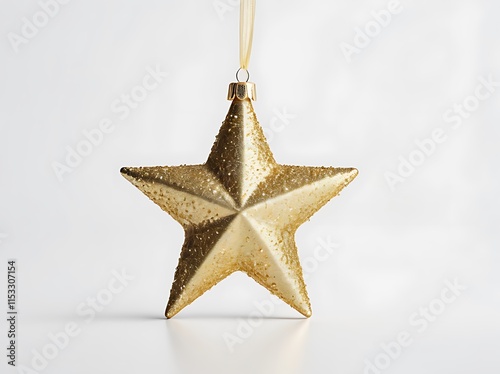 golden star christmas decoration