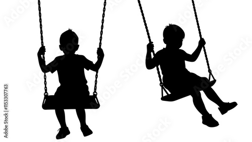 child on swing