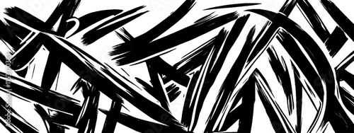 Vintage woodcut illustration showcasing expressive random graffiti strokes in dynamic black lines
