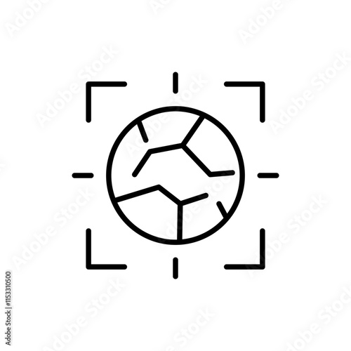 Soil testing outline icons, minimalist vector illustration ,simple transparent graphic element .Isolated on white background